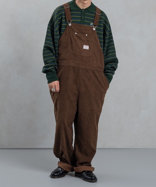 kutir(クティール)の「コーデュロイオーバーオール(サロペット/オーバーオール・メンズ・ダークブラウン/グリーン/アイボリー・MEDIUM/LARGE)」の14枚目の写真