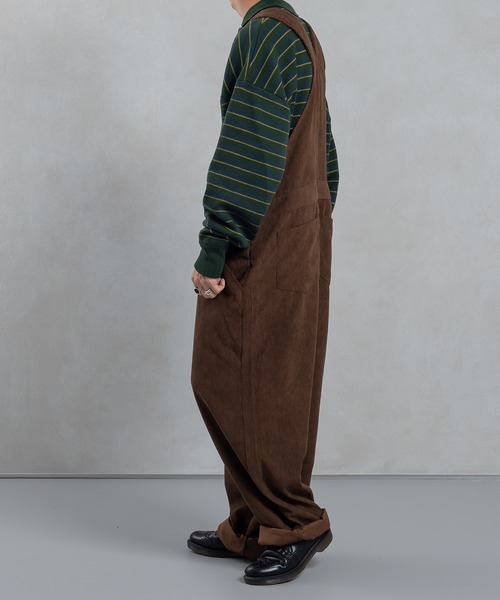 kutir(クティール)の「コーデュロイオーバーオール(サロペット/オーバーオール・メンズ・ダークブラウン/グリーン/アイボリー・MEDIUM/LARGE)」の16枚目の写真