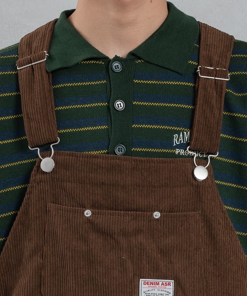 kutir(クティール)の「コーデュロイオーバーオール(サロペット/オーバーオール・メンズ・ダークブラウン/グリーン/アイボリー・MEDIUM/LARGE)」の22枚目の写真