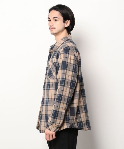 Hurley (ハーレー)の「M SANTA CRUZ SHERPA SHACKET / ハーレー 裏ボア フランネル シャツジャケット ユニセックス(シャツ/ブラウス・メンズ・カーキブラウン/グレー系その他/オリーブ/ブラック/ブラウン・SMALL/MEDIUM/LARGE/X-LARGE)」の6枚目の写真