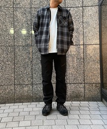 M SANTA CRUZ SHERPA SHACKET / ハーレー 裏ボア フランネル シャツジャケット ユニセックス