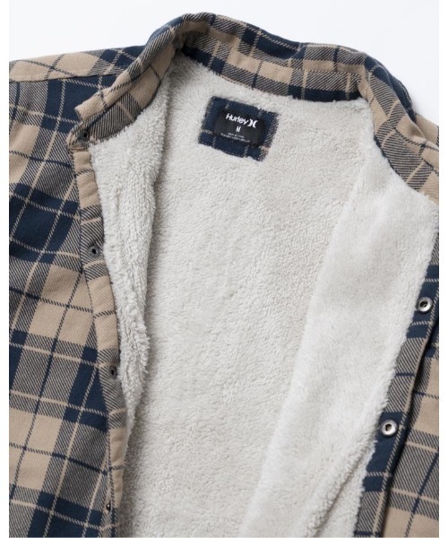 Hurley (ハーレー)の「M SANTA CRUZ SHERPA SHACKET / ハーレー 裏ボア フランネル シャツジャケット ユニセックス(シャツ/ブラウス・メンズ・カーキブラウン/グレー系その他/オリーブ/ブラック/ブラウン・SMALL/MEDIUM/LARGE/X-LARGE)」の20枚目の写真