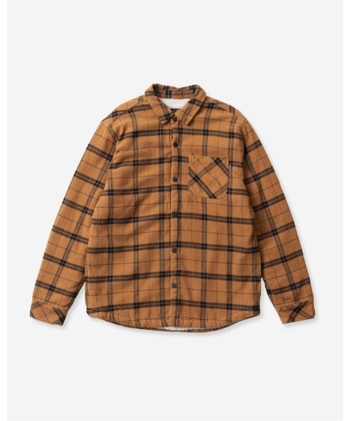 Hurley (ハーレー)の「M SANTA CRUZ SHERPA SHACKET / ハーレー 裏ボア フランネル シャツジャケット ユニセックス(シャツ/ブラウス・メンズ・カーキブラウン/グレー系その他/オリーブ/ブラック/ブラウン・SMALL/MEDIUM/LARGE/X-LARGE)」の15枚目の写真
