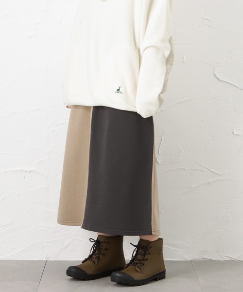 Mac-House（マックハウス）の「CAPTAIN STAG キャプテンスタッグ 裏起毛スカート（スカート・レディース・ブラック/ベージュ/グレー・L/M）」の13枚目の写真