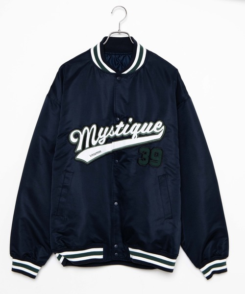 WEGO(ウィゴー)の「WEGO/中綿スタジアムジャケット(スタジャン・メンズ・ネイビー/ホワイト・MEDIUM/LARGE)」の19枚目の写真