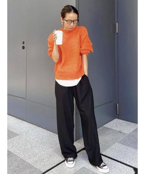 Ungrid（アングリッド）の「カラーモヘア混ルーズニット（ニット/セーター・レディース・オレンジ/アイボリー/グリーン/パープル/ブルー・FREE）」の12枚目の写真