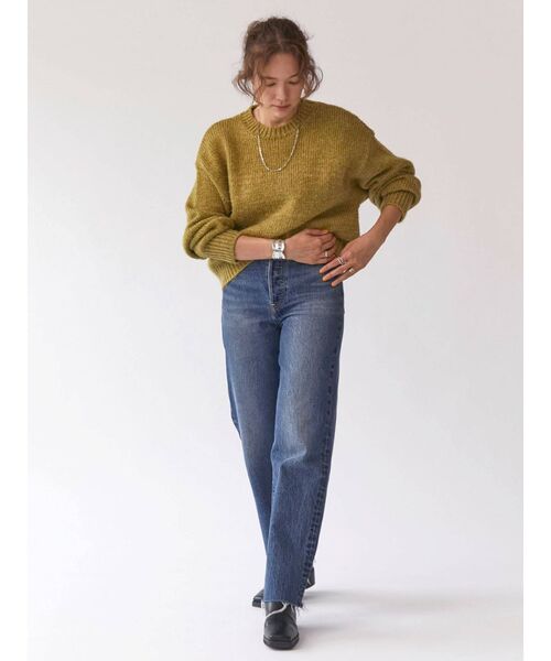 Ungrid（アングリッド）の「カラーモヘア混ルーズニット（ニット/セーター・レディース・オレンジ/アイボリー/グリーン/パープル/ブルー・FREE）」の18枚目の写真