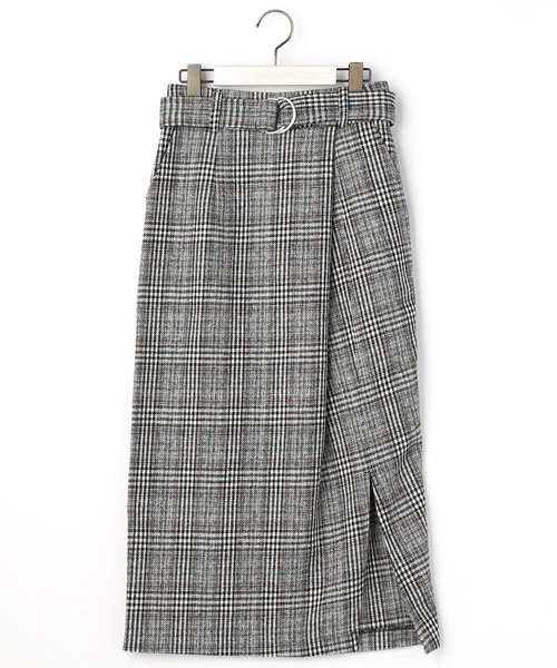 NICOLE white(ニコルホワイト)の「ベルト付きコクーンタイトスカート(スカート・レディース・グレー/サックスブルー/グレー系/ベージュ系・FREE)」の10枚目の写真