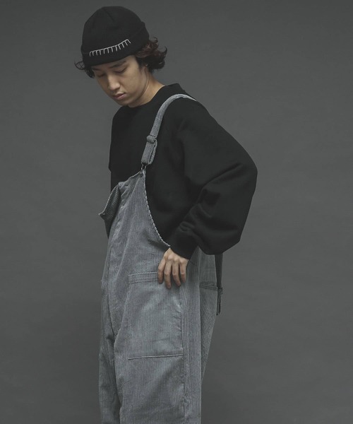 SENSE OF PLACE by URBAN RESEARCH(センスオブプレイスバイアーバンリサーチ)の「ヘビーコーデュロイオーバーオール(サロペット/オーバーオール・メンズ・ライトブルー/ブラック/ベージュ・MEDIUM/LARGE)」の10枚目の写真