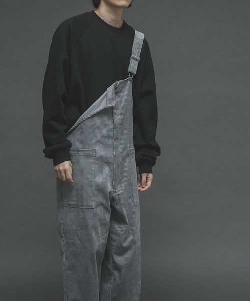 SENSE OF PLACE by URBAN RESEARCH(センスオブプレイスバイアーバンリサーチ)の「ヘビーコーデュロイオーバーオール(サロペット/オーバーオール・メンズ・ライトブルー/ブラック/ベージュ・MEDIUM/LARGE)」の11枚目の写真