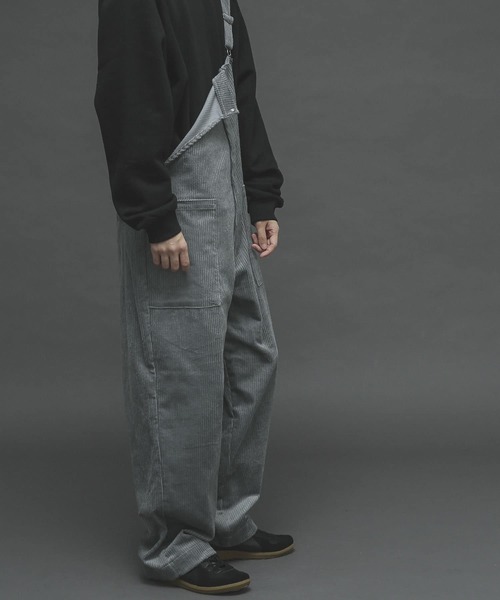 SENSE OF PLACE by URBAN RESEARCH(センスオブプレイスバイアーバンリサーチ)の「ヘビーコーデュロイオーバーオール(サロペット/オーバーオール・メンズ・ライトブルー/ブラック/ベージュ・MEDIUM/LARGE)」の12枚目の写真