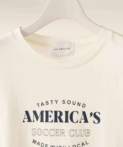 sara&cake（サラアンドケイク）の「AMERICA'S Tシャツ（Tシャツ/カットソー・レディース・ホワイト/グリーン・FREE）」の15枚目の写真