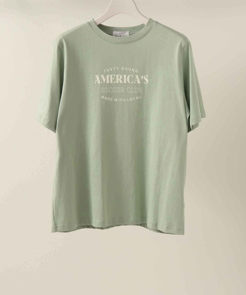 sara&cake（サラアンドケイク）の「AMERICA'S Tシャツ（Tシャツ/カットソー・レディース・ホワイト/グリーン・FREE）」の13枚目の写真
