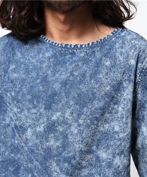 OUTLET（アウトレット）の「【Ciaopanic】デニムケミカルPOLS（シャツ/ブラウス・メンズ・サックスブルー/ネイビー・LARGE/MEDIUM）」の6枚目の写真