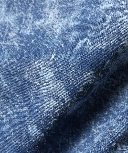 OUTLET（アウトレット）の「【Ciaopanic】デニムケミカルPOLS（シャツ/ブラウス・メンズ・サックスブルー/ネイビー・LARGE/MEDIUM）」の9枚目の写真