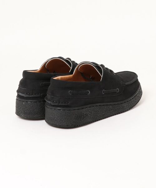 MANEBU（マネブ）の「【MANEBU/マネブ】別注 3eyes Moccasins/スニーカーソールスウェードモカシン（モカシン/デッキシューズ・メンズ・ブラック・26cm/27cm/28cm）」の4枚目の写真