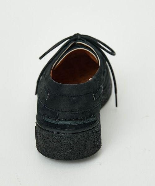 MANEBU（マネブ）の「【MANEBU/マネブ】別注 3eyes Moccasins/スニーカーソールスウェードモカシン（モカシン/デッキシューズ・メンズ・ブラック・26cm/27cm/28cm）」の8枚目の写真