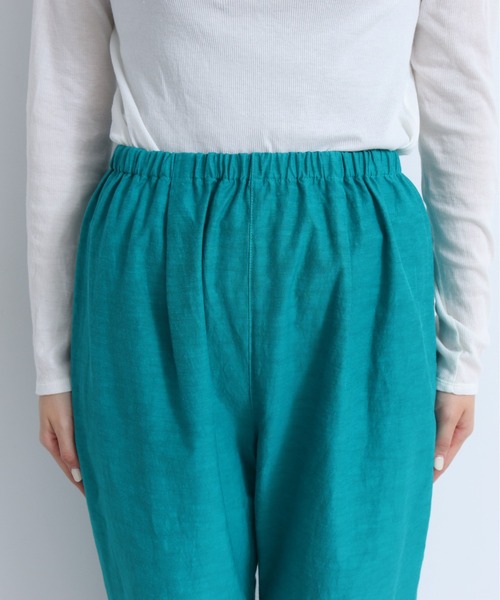 yuni(ユニ )の「slub コットンキュプラ product dye petti パンツ(その他パンツ・レディース・パープル/エメラルド/ピンク/ブルー/グリーン/イエロー・FREE)」の17枚目の写真