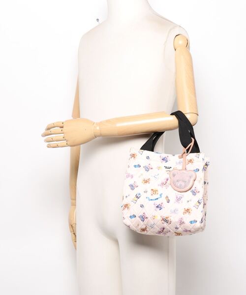 PAUL & JOE ACCESSOIRES（ポールアンドジョーアクセソワ）の「【PAUL & JOE ACCESSOIRES /ポール アンド ジョー アクセソワ 】 ベアプリント ランチトート（トートバッグ・レディース・ベージュ/ネイビー・FREE）」の6枚目の写真