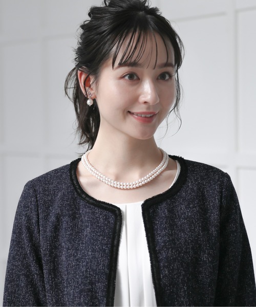 Kana(カナ)の「パール 2連 結婚式 お呼ばれ ネックレス パーティー 結婚式 お呼ばれ オケージョン(ネックレス・レディース・アイボリー・フリー)」の9枚目の写真