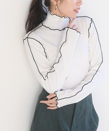rps | 配色メロータートルネックカットソー(Tシャツ/カットソー)