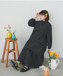 MERLOT | カラフルドットティアードワンピース(ワンピース)