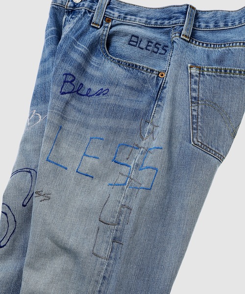 BLESS(ブレス)の「EMBROIDERY JEANS(デニムパンツ・メンズ・ブルー/ブルー系その他・S/L)」の4枚目の写真