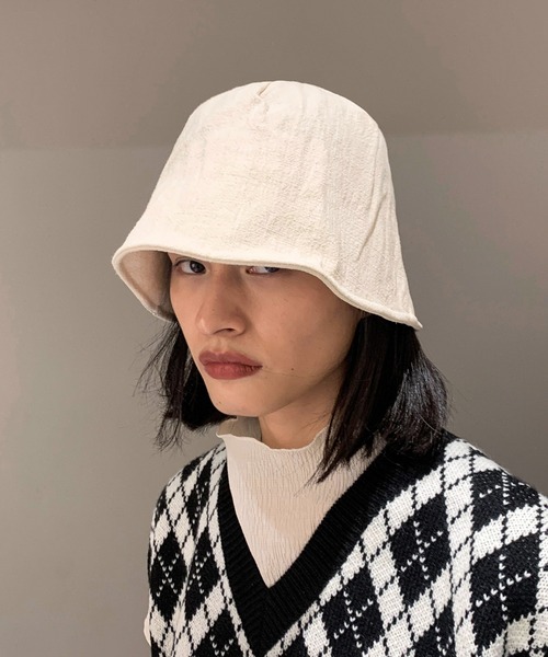 MANGROVE（マングローブ）の「リネンライクメトロハット（ハット・レディース・ホワイト/ブラック/グレー・FREE）」の15枚目の写真