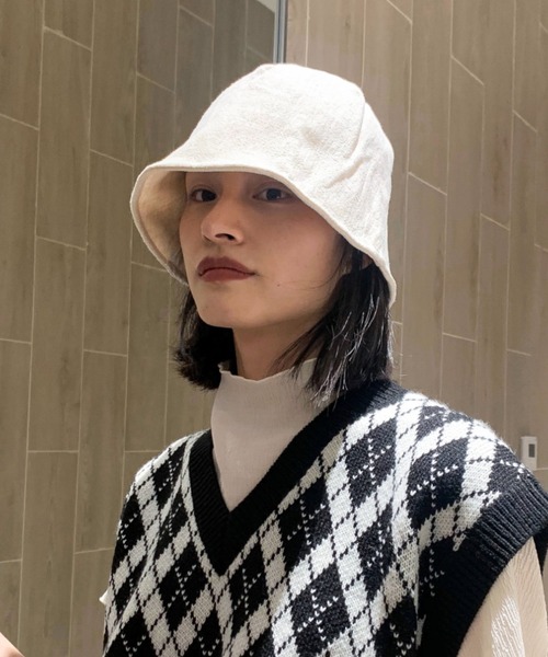 MANGROVE（マングローブ）の「リネンライクメトロハット（ハット・レディース・ホワイト/ブラック/グレー・FREE）」の13枚目の写真