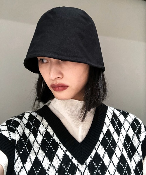 MANGROVE（マングローブ）の「リネンライクメトロハット（ハット・レディース・ホワイト/ブラック/グレー・FREE）」の5枚目の写真