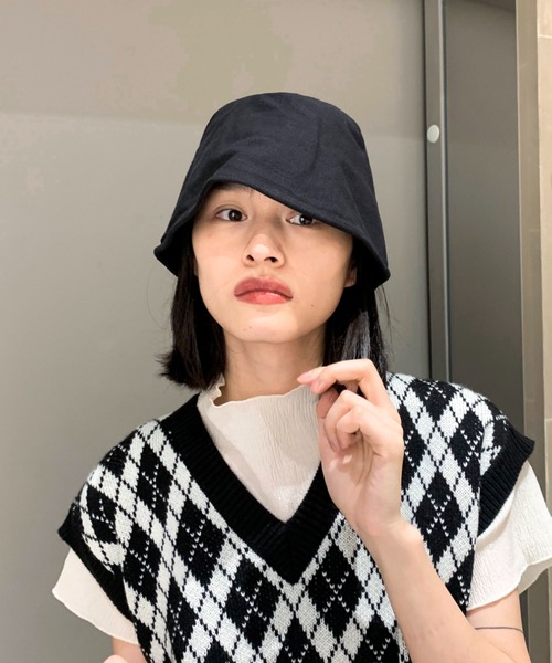 MANGROVE（マングローブ）の「リネンライクメトロハット（ハット・レディース・ホワイト/ブラック/グレー・FREE）」の10枚目の写真