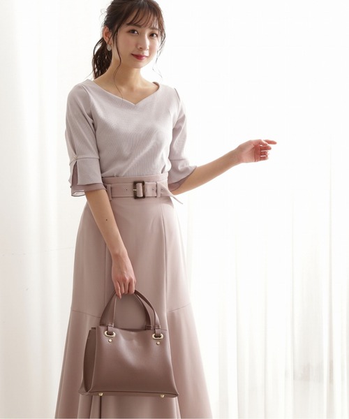 PROPORTION BODY DRESSING(プロポーションボディドレッシング)の「ハートカットシアーリブテレコ / 1212160304(Tシャツ/カットソー・レディース・ダークグレー/グレー/オフホワイト・SMALL/MEDIUM)」の2枚目の写真