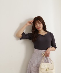 PROPORTION BODY DRESSING | ハートカットシアーリブテレコ / 1212160304(Tシャツ/カットソー)