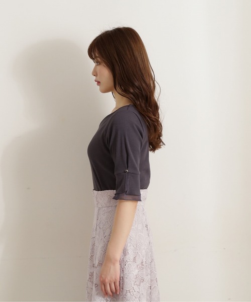 PROPORTION BODY DRESSING(プロポーションボディドレッシング)の「ハートカットシアーリブテレコ / 1212160304(Tシャツ/カットソー・レディース・ダークグレー/グレー/オフホワイト・SMALL/MEDIUM)」の21枚目の写真