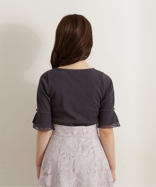 PROPORTION BODY DRESSING(プロポーションボディドレッシング)の「ハートカットシアーリブテレコ / 1212160304(Tシャツ/カットソー・レディース・ダークグレー/グレー/オフホワイト・SMALL/MEDIUM)」の18枚目の写真