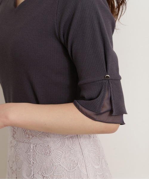 PROPORTION BODY DRESSING(プロポーションボディドレッシング)の「ハートカットシアーリブテレコ / 1212160304(Tシャツ/カットソー・レディース・ダークグレー/グレー/オフホワイト・SMALL/MEDIUM)」の20枚目の写真