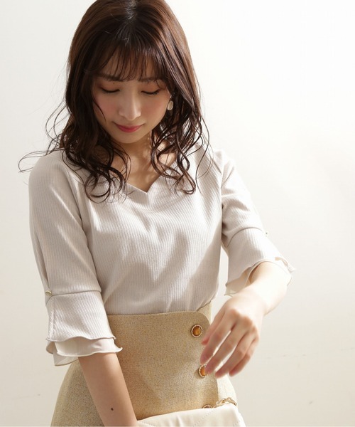 PROPORTION BODY DRESSING(プロポーションボディドレッシング)の「ハートカットシアーリブテレコ / 1212160304(Tシャツ/カットソー・レディース・ダークグレー/グレー/オフホワイト・SMALL/MEDIUM)」の19枚目の写真