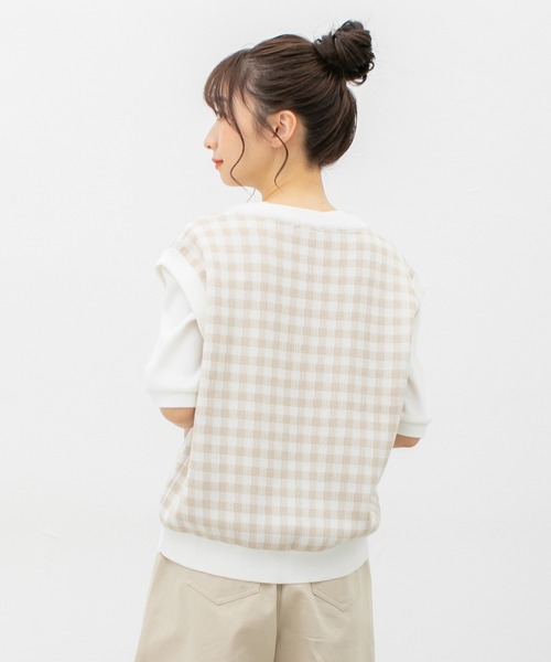 Burberrys チェック柄ニットベスト SP　レディース 楽天市場】千鳥格子 レディース ニットベスト チェック柄 千鳥