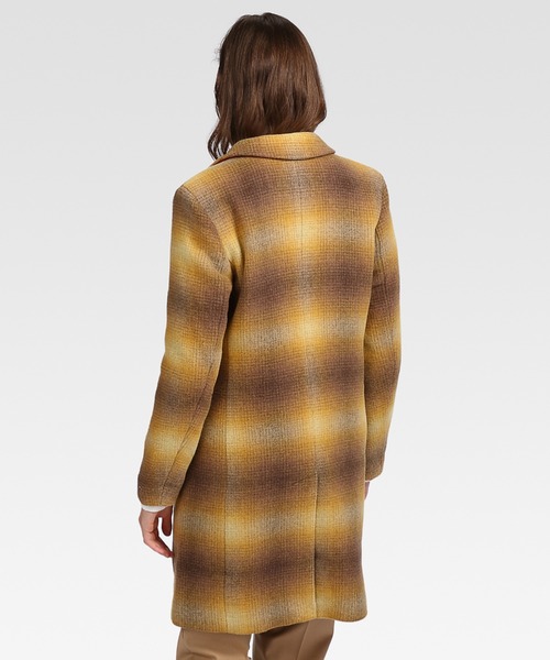 TOMMY HILFIGER（トミーヒルフィガー）の「シャドーチェックチェスターコート（チェスターコート・レディース・ネイビー/イエロー・32inch/34inch/36inch）」の5枚目の写真