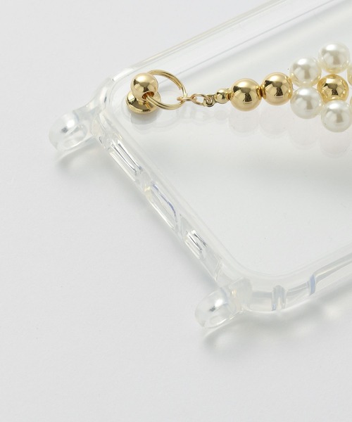 Me%(ミィパーセント)の「【iPhone13Pro対応】オハナハンドルフック13pro(スマホケース/カバー・レディース・ホワイト/ブラック・FREE)」の9枚目の写真