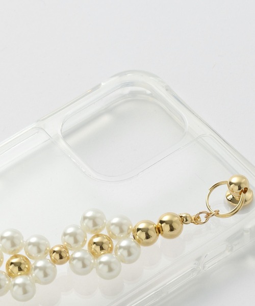 Me%(ミィパーセント)の「【iPhone13Pro対応】オハナハンドルフック13pro(スマホケース/カバー・レディース・ホワイト/ブラック・FREE)」の10枚目の写真