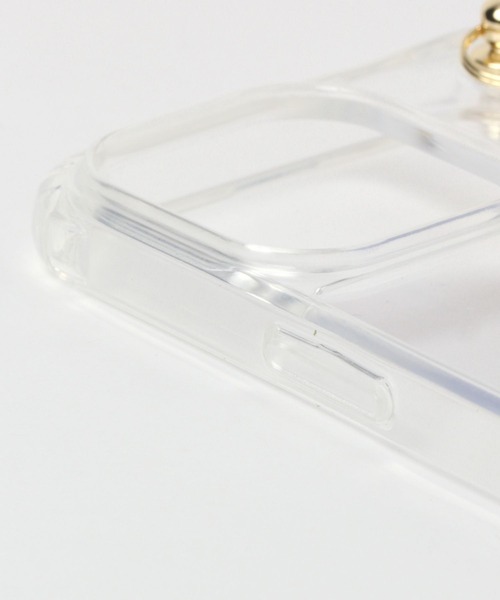 Me%(ミィパーセント)の「【iPhone13Pro対応】オハナハンドルフック13pro(スマホケース/カバー・レディース・ホワイト/ブラック・FREE)」の6枚目の写真