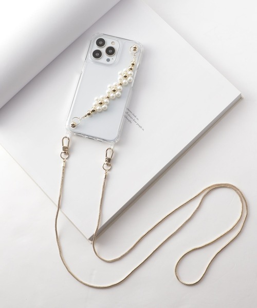 Me%(ミィパーセント)の「【iPhone13Pro対応】オハナハンドルフック13pro(スマホケース/カバー・レディース・ホワイト/ブラック・FREE)」の18枚目の写真