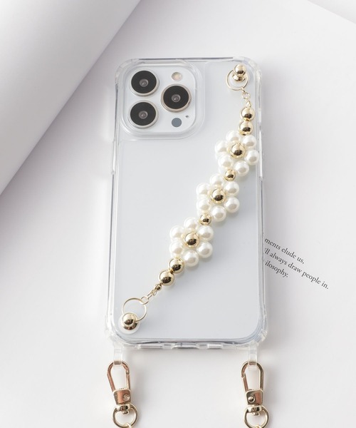 Me%(ミィパーセント)の「【iPhone13Pro対応】オハナハンドルフック13pro(スマホケース/カバー・レディース・ホワイト/ブラック・FREE)」の19枚目の写真