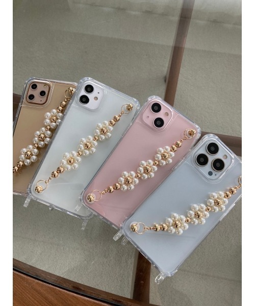 Me%(ミィパーセント)の「【iPhone13Pro対応】オハナハンドルフック13pro(スマホケース/カバー・レディース・ホワイト/ブラック・FREE)」の14枚目の写真