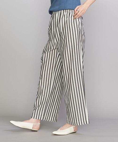 BEAUTY&YOUTH UNITED ARROWS（ビューティーアンドユースユナイテッドアローズ）の「BY ストライプ イージーパンツ -ウォッシャブル-（その他パンツ・レディース・ライトブルー/ブラック/ネイビー・S/M）」の18枚目の写真