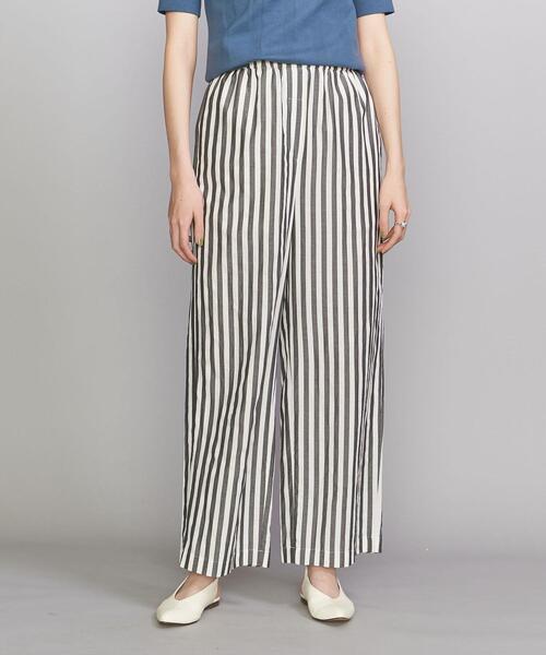 BEAUTY&YOUTH UNITED ARROWS（ビューティーアンドユースユナイテッドアローズ）の「BY ストライプ イージーパンツ -ウォッシャブル-（その他パンツ・レディース・ライトブルー/ブラック/ネイビー・S/M）」の15枚目の写真