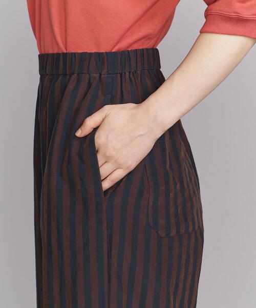 BEAUTY&YOUTH UNITED ARROWS（ビューティーアンドユースユナイテッドアローズ）の「BY ストライプ イージーパンツ -ウォッシャブル-（その他パンツ・レディース・ライトブルー/ブラック/ネイビー・S/M）」の5枚目の写真