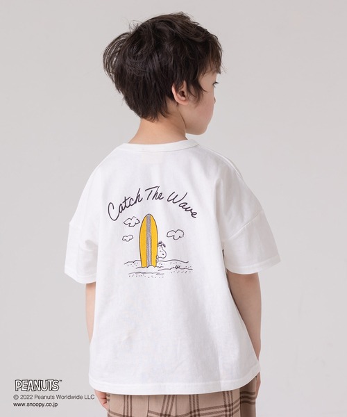 JAM & LINK(ジャムアンドリンク)の「PEANUTS / ピーナッツ スヌーピー ビッグシルエット半袖Tシャツ(Tシャツ/カットソー・キッズ・G/B/D/J/I/C/H/F/E/A・100cm/110cm/120cm/130cm/80cm/90cm)」の2枚目の写真