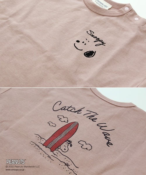 JAM & LINK(ジャムアンドリンク)の「PEANUTS / ピーナッツ スヌーピー ビッグシルエット半袖Tシャツ(Tシャツ/カットソー・キッズ・G/B/D/J/I/C/H/F/E/A・100cm/110cm/120cm/130cm/80cm/90cm)」の12枚目の写真